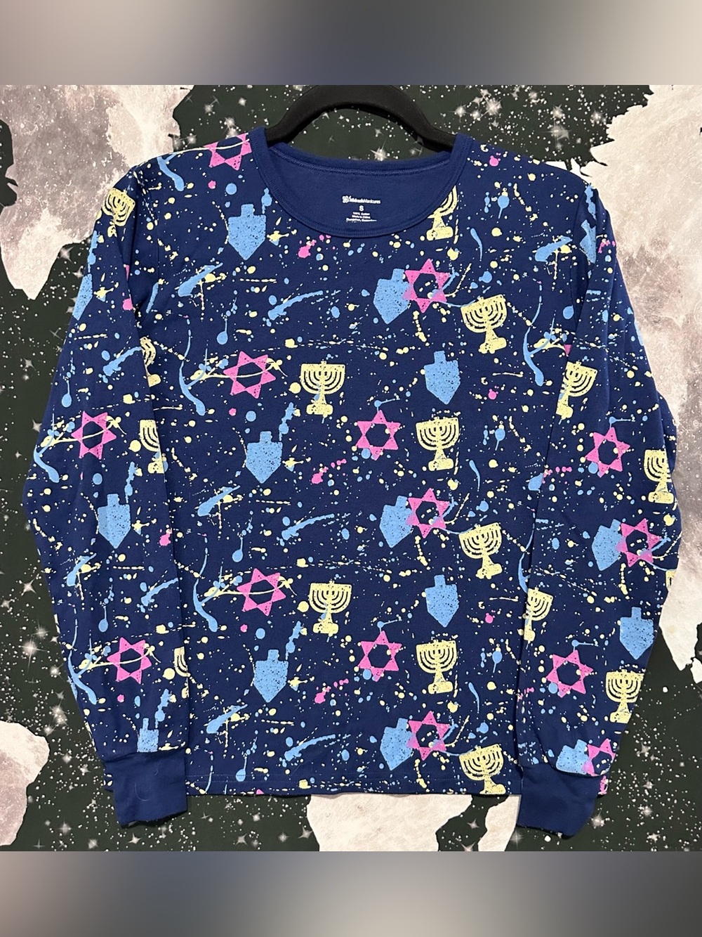 Hanukkah Menorah Paint Art Pattern Shirt
